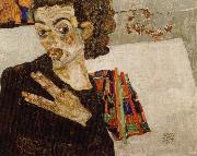 Egon Schiele sjalvportratt painting